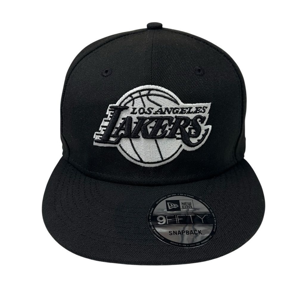 Los Angeles Lakers 9FIFTY Adjustable Cap LA NBA New Era Hat Black Snapback